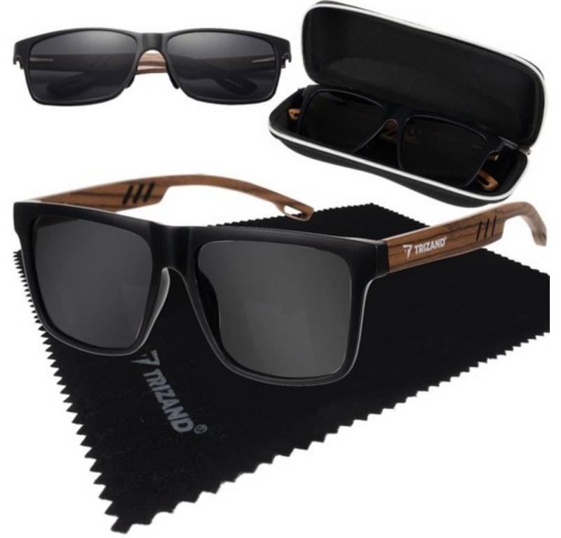 Trizand Sonnenbrille UV Filter Sommerbrille (Spar-Set, 3-St., stilvoll praktisch) Polarisierung + UV-400-Filter von Trizand