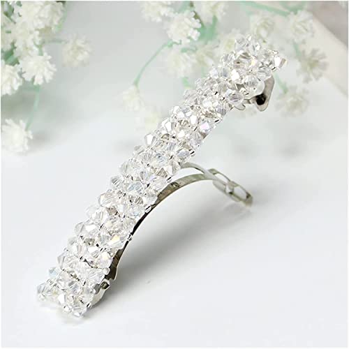 Haarnadel 1 Stück Damen Bling Headwear Kristall Strass Blume Haarspangen Frauen Haarspange Mädchen Haarnadel Haarschmuck Zubehör von Trjgtas