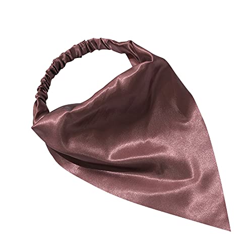 Halstuch Boho Stirnbänder Bandanas Stk Krawatten Kopftuch 1 Solide mit Haaren Haarpflege Crazy Hair Day Accessoires for Kinder (Color : Coffee, Size : One Size) von Trjgtas