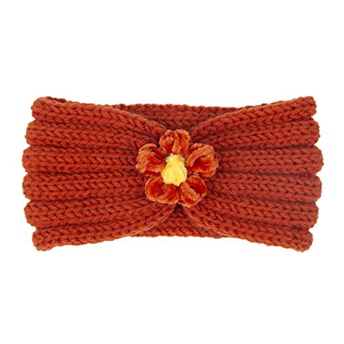 Winterfarbe Kinder Stirnband Stirnband Haarband Solide und Haarband Top Wolle for Warmen Herbst 21 Blume Kleine Gummibänder for Brillen von Trjgtas