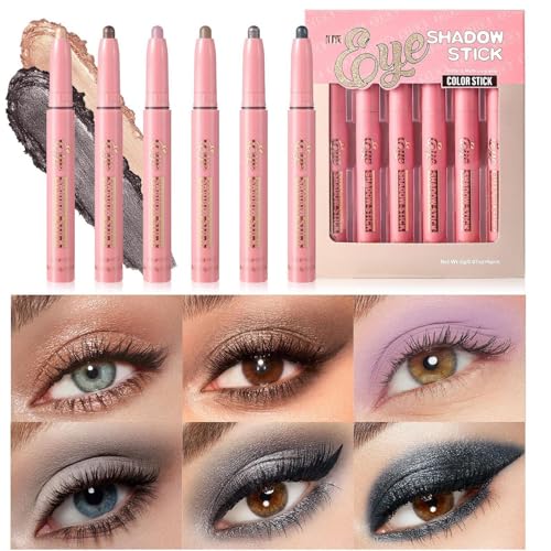 Trochate Augen Make-up Stift, Augen Aufheller Stift, Langzeit haltbar verwischfester Lidschatten Geschenkidee für Frauen Mädchen Tochter Familie Kollegen von Trochate