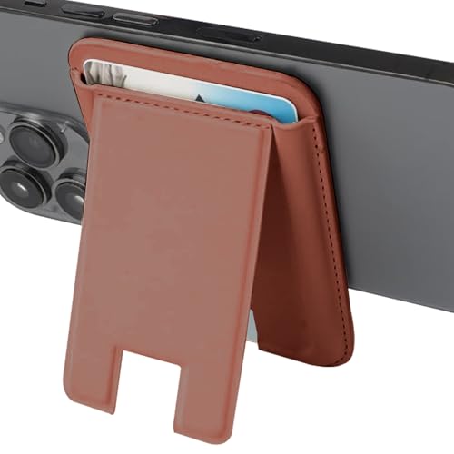 Trochate Magnetische Handyhülle Mit Geldkartenfach | Magnet Leder Handy Hülle mit Ständer und Kartenfach | Tragbare Hülle Für Kreditkarten Frauen Männer Alltag Reise Büro Studium Campus von Trochate