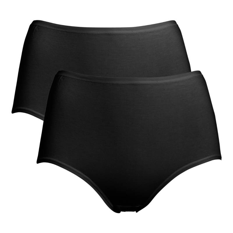 Trofé 2-Pack maxi Slip, Schwarz, Größe: M, Damen von Trofé