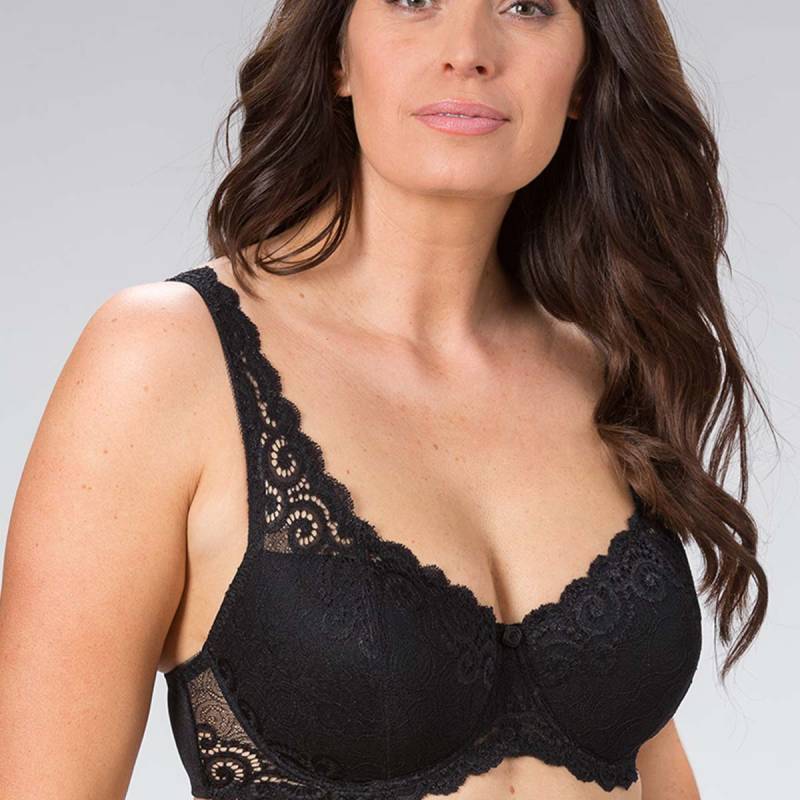 Trofé Irene BH mit Bügel, Schwarz, Größe: 70D, Damen von Trofé