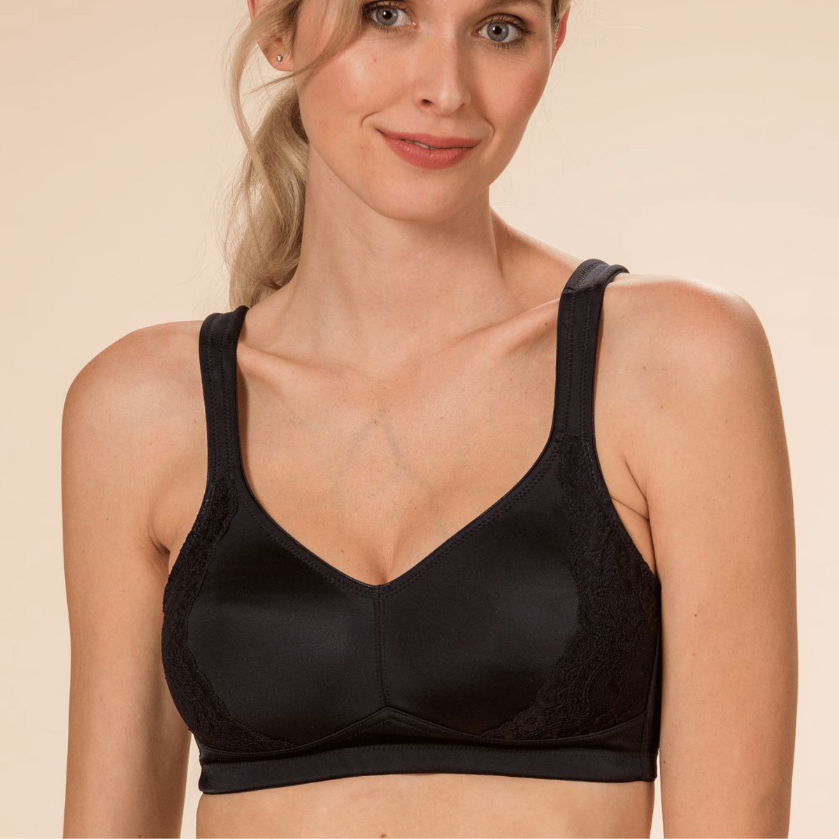 Trofé Louise BH ohne Bügel, Schwarz, Größe: 100D, Damen von Trofé