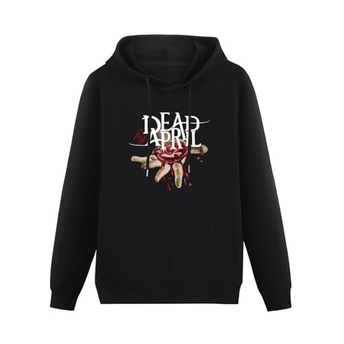 Dead by April Logo Mens Long Sleeve Hoody with Pocket Sweatershirt, Hooded S to 3XL Size XXL von Troki