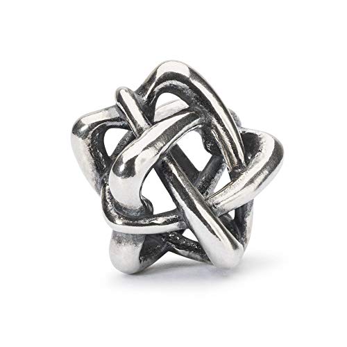 Trollbeads Charm Liebender Stern aus Sterling-Silber in der Farbe Silber, TAGBE-20198 von Trollbeads