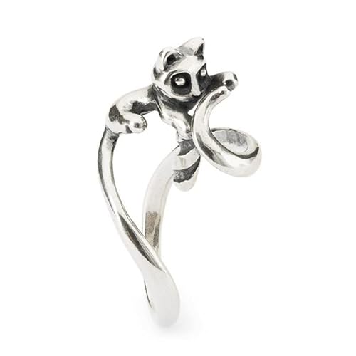 Ring Trollbeads Katze, verliebt, TAGRI-00541, Silber, Größe 14 (Italien), Labell_Silber 925 von Trollbeads
