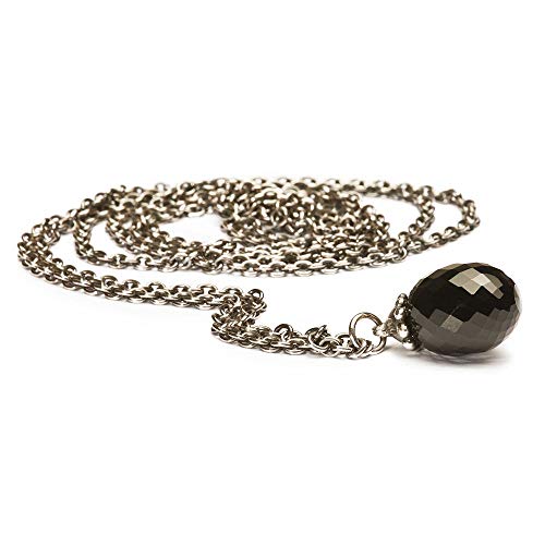 TrollBeads Damen-Charmskette 925 Sterling Silber Fantasy mit Onyx 80 cm TAGFA-00003 von Trollbeads