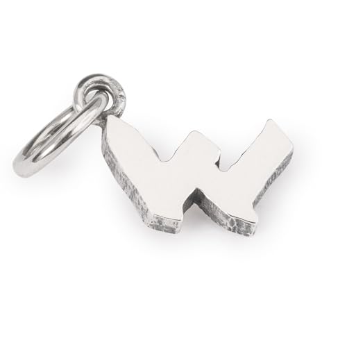 Trollbeads Buchstaben Anhänger für Armband Kette Schlüsselanhänger Geschenkidee Sterlingsilber (W) von Trollbeads