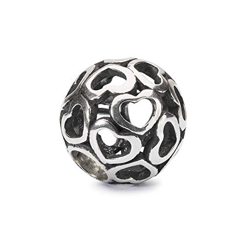 Trollbeads Charm Bedeckt mit Liebe aus Sterling-Silber in der Farbe Silber, TAGBE-10201 von Trollbeads