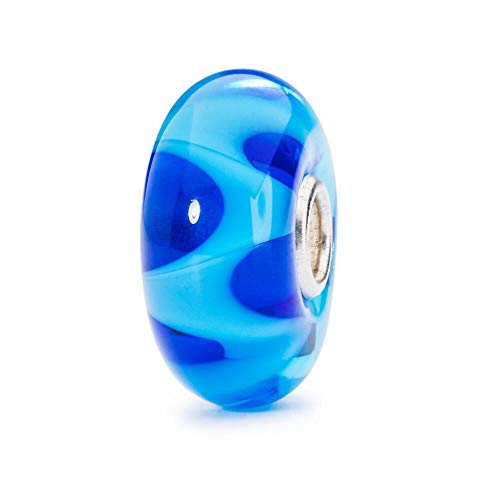 Trollbeads Damen-Bead Azurblaue Welle 925 Silber - TGLBE-10196 von Trollbeads