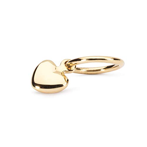 Trollbeads Damen-Bead Mini Heart 585 Gelbgold - TAUBE-00043 von Trollbeads