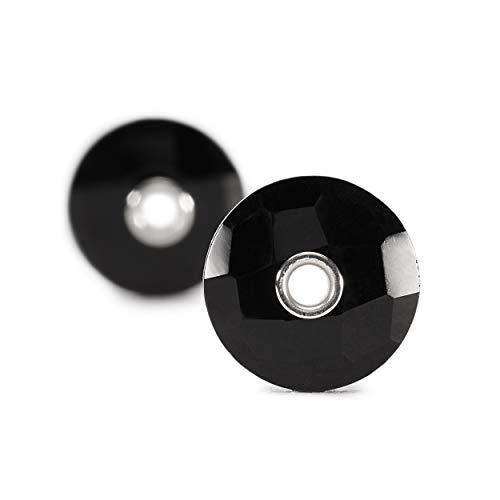 Trollbeads Damen-Ohrhänger Black Onyx Glas - 86103 von Trollbeads