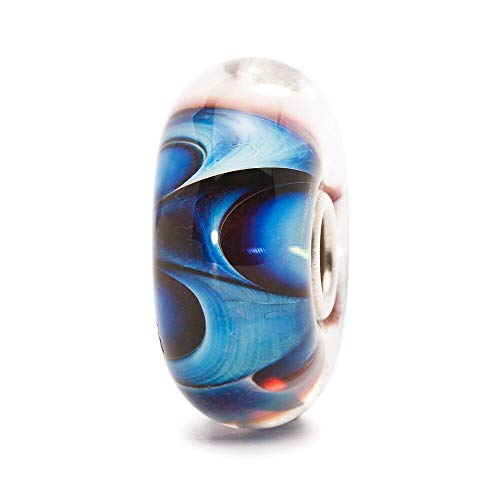 TrollBeads Damen-Bead Welle der Träume Glas 925 Sterling Silber TGLBE-10141 von Trollbeads