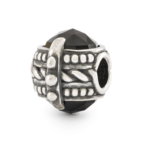 Trollbeads Herbst Kollektion Pfad des Glücks 2024 Edelsteinbeads Handgefertigt (TAGBE-00310 Symphonie der Stärke Schwarzer Onyx) von Trollbeads