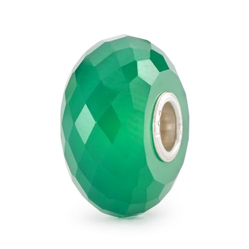 Trollbeads Herbst Kollektion Pfad des Glücks 2024 Edelsteinbeads Handgefertigt (TSTBE-20044 Grüner Onyx) von Trollbeads