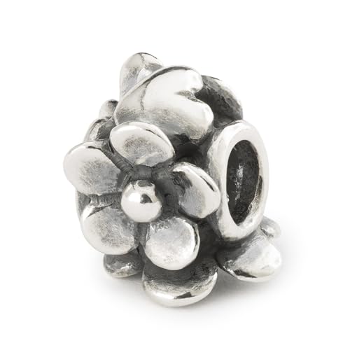 Trollbeads Frühlings Kollektion Blühende Verbindungen 2024 Silberbeads (Herzensblüte TAGBE-20298) von Trollbeads