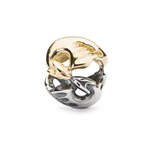 Trollbeads Silber/ gold Bead Tanzende Drachen von Trollbeads