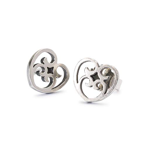 Trollbeads Silber Earring Von Herzen Ohrstecker von Trollbeads