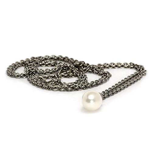 Trollbeads Sterling Silber Halskette mit Perle 60 cm TAGFA-00019 von Trollbeads