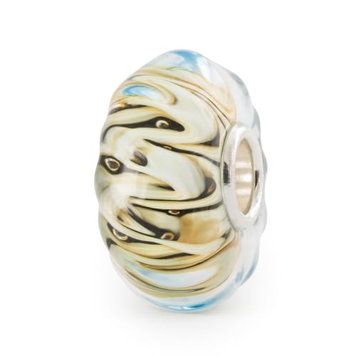 Trollbeads Sommer Kollektion Essenz des Lebens 2024 Glasbeads Limitierte Edition Handgefertigt Glas (TGLBE-20419 Glas Stille Lagune) von Trollbeads