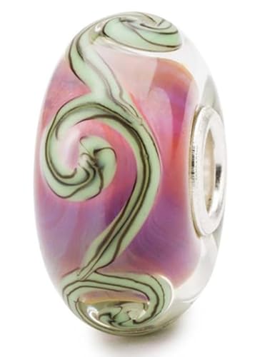 Trollbeads TGLBE-20122 Traces on Purple Glas Bead von Trollbeads