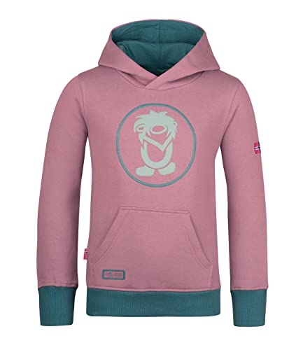 Trollkids Baumwoll Hoodie Pullover mit Kapuze, Orchidee/Petrol, Größe 176 von Trollkids