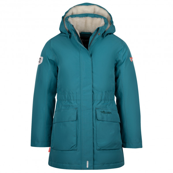 Trollkids - Girl's Alesund Coat - Mantel Gr 92 türkis von Trollkids