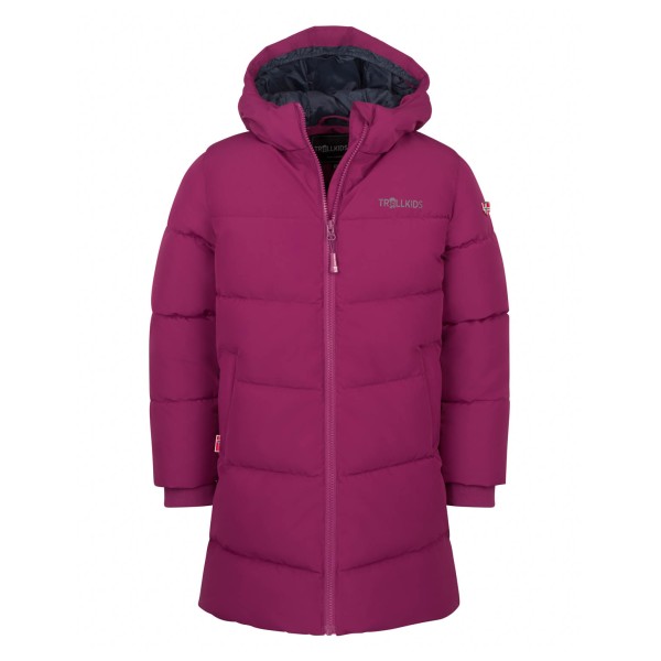 Trollkids - Girl's Aurland Coat XT - Mantel Gr 116 lila von Trollkids
