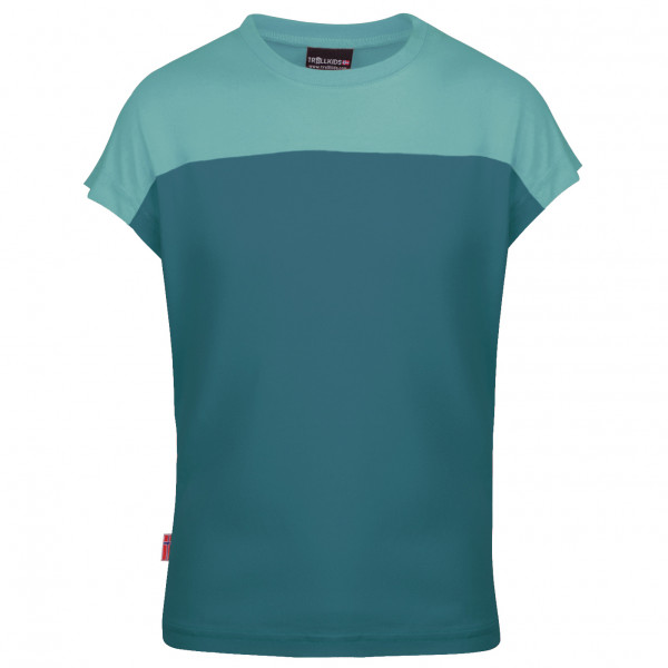 Trollkids - Girl's Bergen T - T-Shirt Gr 104 türkis Trollkids - Girl's Bergen T - T-Shirt Gr 104 türkis von Trollkids