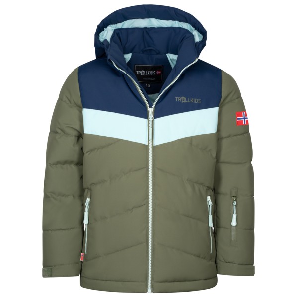 Trollkids - Girl's Gryllefjord Jacket - Winterjacke Gr 116 oliv von Trollkids