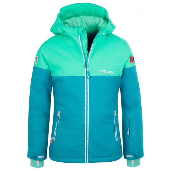 Trollkids - Girl's Hallingdal Jacket - Winterjacke Gr 92 türkis von Trollkids