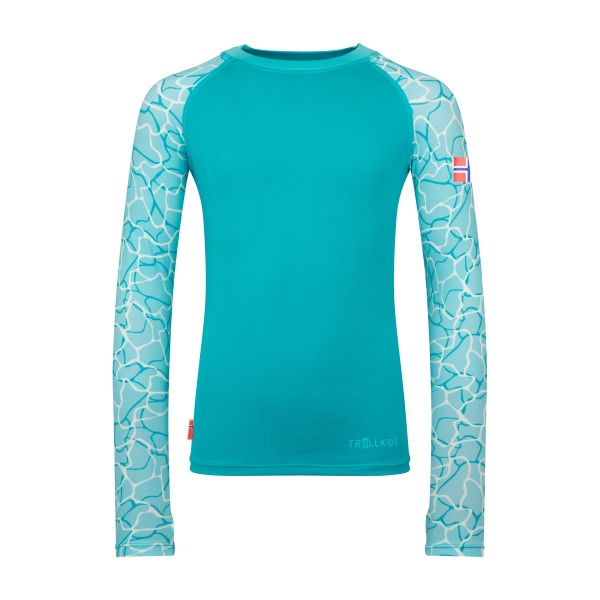 Trollkids - Girl's Haukland Shirt - Lycra Gr 98 türkis Trollkids - Girl's Haukland Shirt - Lycra Gr 98 türkis von Trollkids