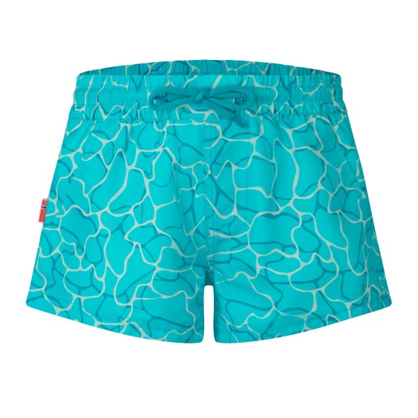 Trollkids - Girl's Haukland Shorts - Badehose Gr 128 türkis von Trollkids