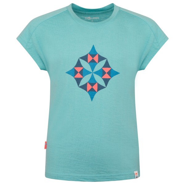 Trollkids - Girl's Sandefjord T - Merinoshirt Gr 110 türkis Trollkids - Girl's Sandefjord T - Merinoshirt Gr 110 türkis von Trollkids