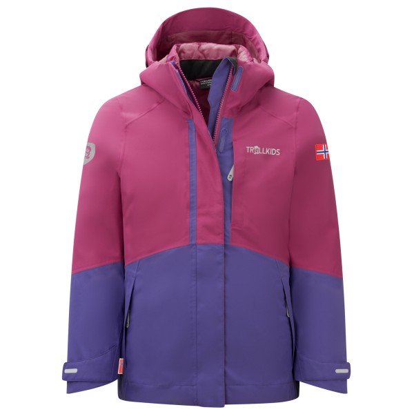 Trollkids - Girl's Skanden 3in1 Jacket - Doppeljacke Gr 104;176;92 rot von Trollkids