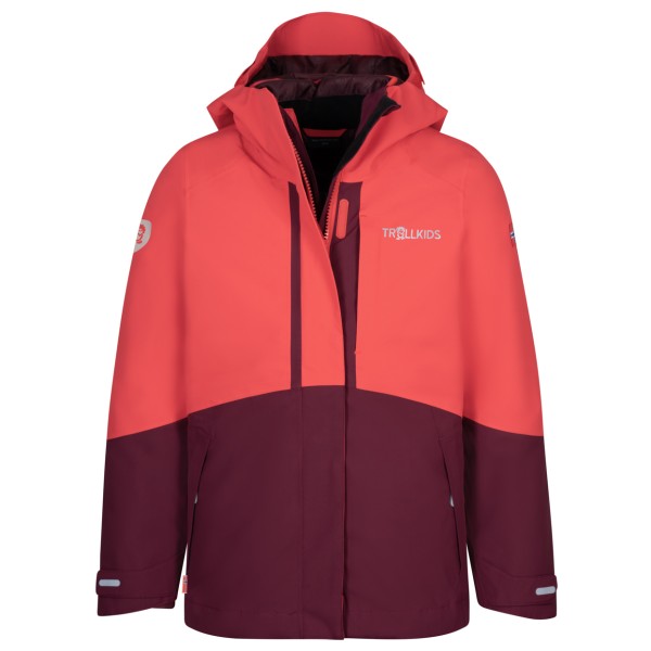 Trollkids - Girl's Skanden 3in1 Jacket - Doppeljacke Gr 176 rot von Trollkids