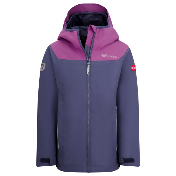 Trollkids - Girls Bergen Jacket - Regenjacke Gr 164 blau von Trollkids