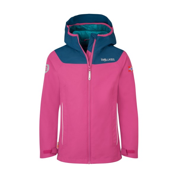 Trollkids - Girls Bergen Jacket - Regenjacke Gr 92 rosa von Trollkids