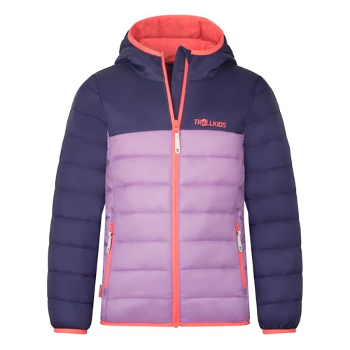 Trollkids Girls Eikefjord Jacket 140, Light Violet von Trollkids