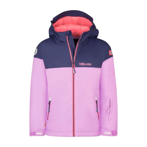 Trollkids Girls Hallingdal Jacket 140, Light Violet von Trollkids
