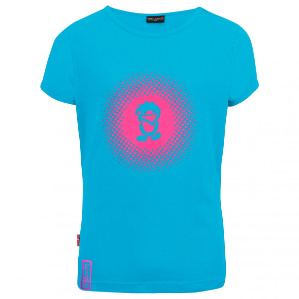 Trollkids - Girls Logo T - T-Shirt Gr 128 blau von Trollkids