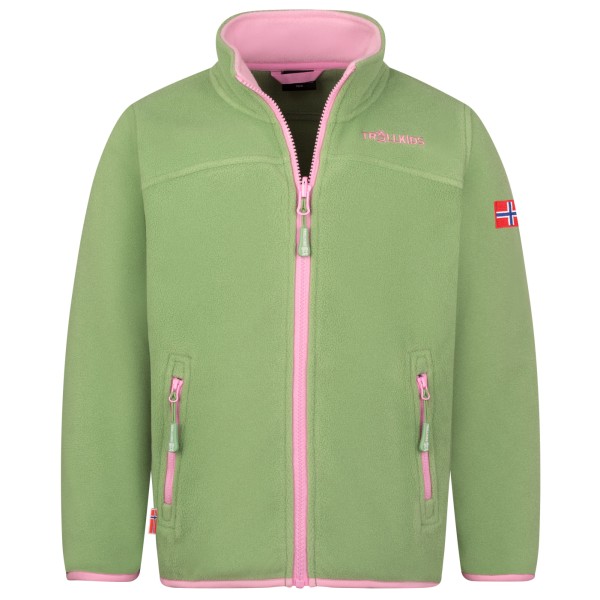 Trollkids - Girls Oppdal Jacket XT - Fleecejacke Gr 164 grün von Trollkids