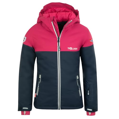 Trollkids Girls Hallingdal Jacket 152, Navy/pink von Trollkids