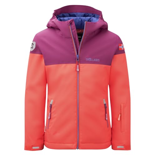 Trollkids Girls Hallingdal Jacket 116, red von Trollkids