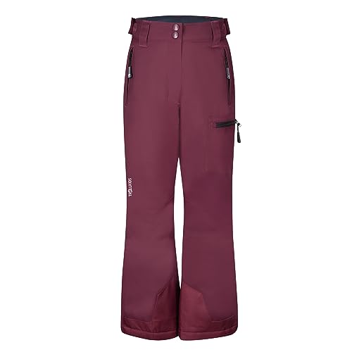 Trollkids Hallingdal Skihose, Kastanienbraun/Schwarz, Größe 110 von Trollkids