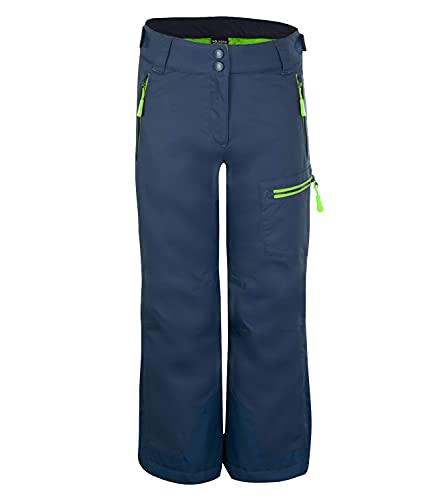 Trollkids Hallingdal Skihose, Marineblau/Hellgrün, Größe 104 von Trollkids