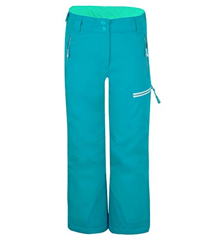 Trollkids Hallingdal Skihose, Petrolblau/Dunkle Minze, Größe 104 von Trollkids