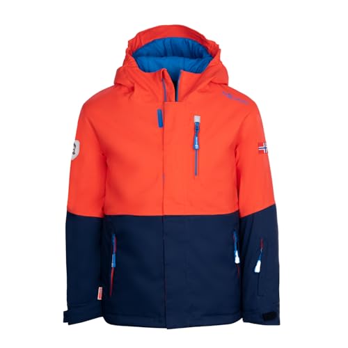 Trollkids Kids Hallingdal Jacket 110, Flame orange von Trollkids